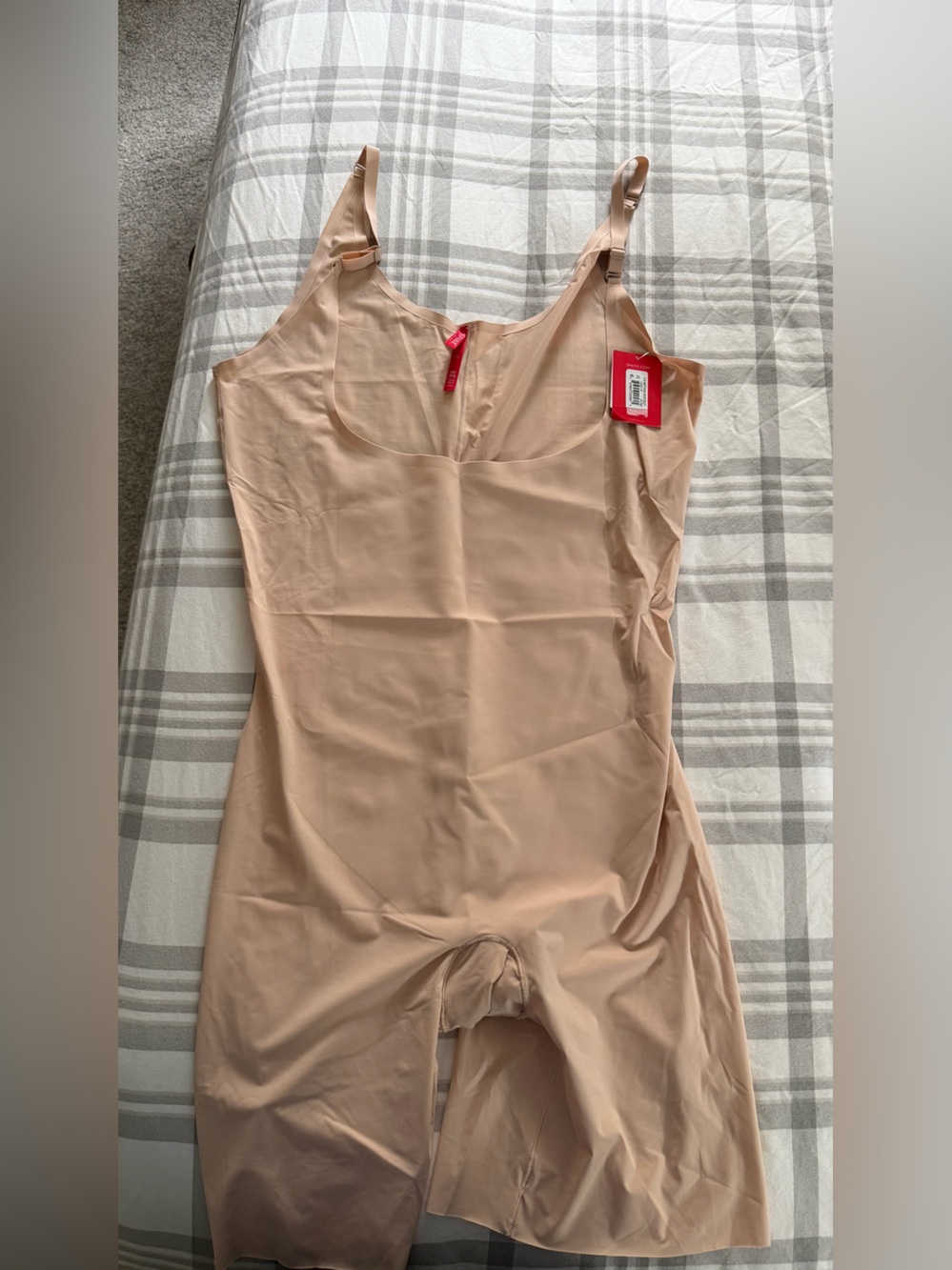 SPANX Mid Thigh Bodysuit- Nude
